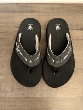 Black Reef Cushion rover Flip Flop Sandals
